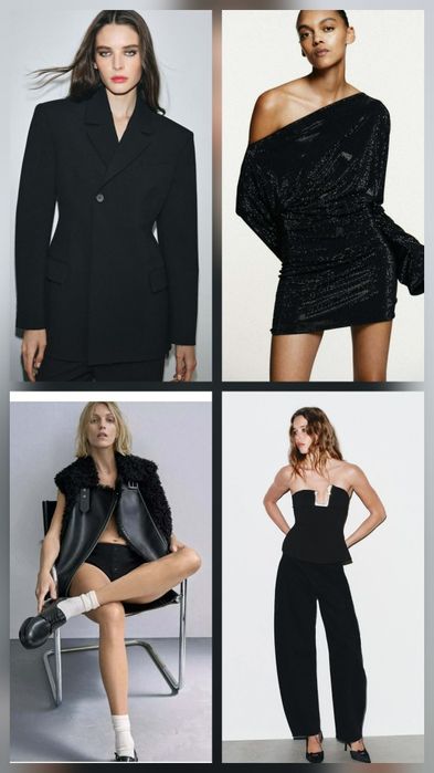 Страхотна  рокля и топ с брокат  Zara