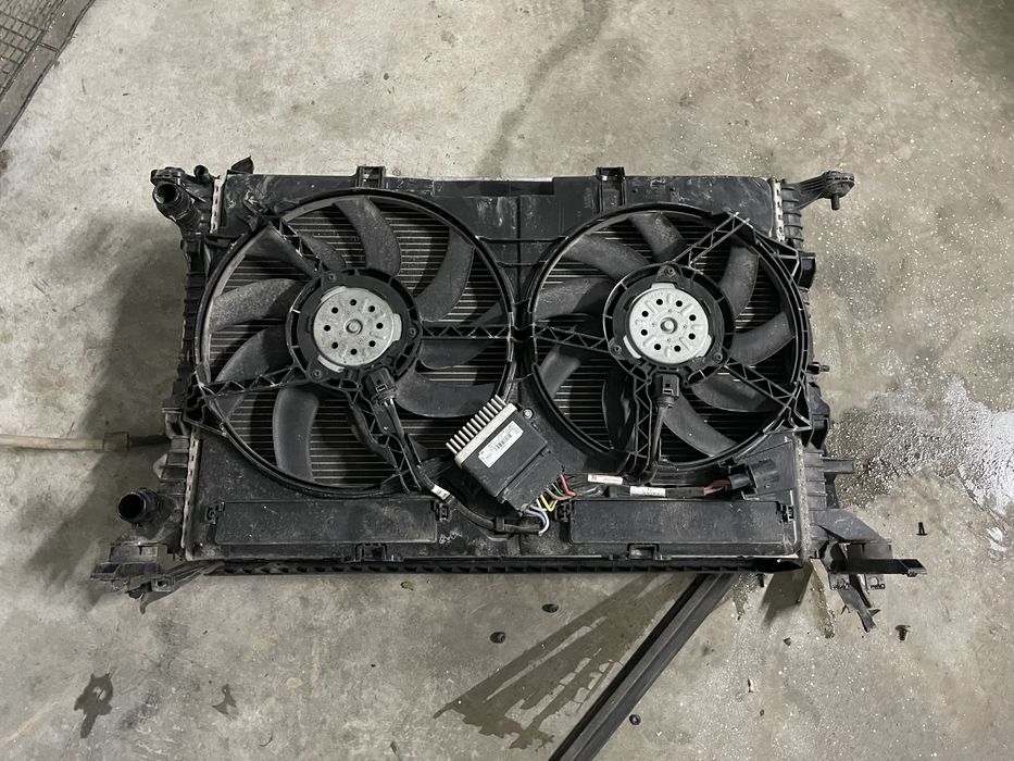 Set radiatoare apa aer gmv electroventilator Audi A4 A5 A6 2.0 Euro 6