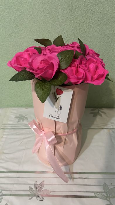 Цветы мыльные букеты 15 шт