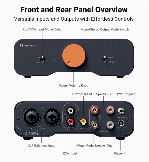 Fosi Audio ZA3 2 броя