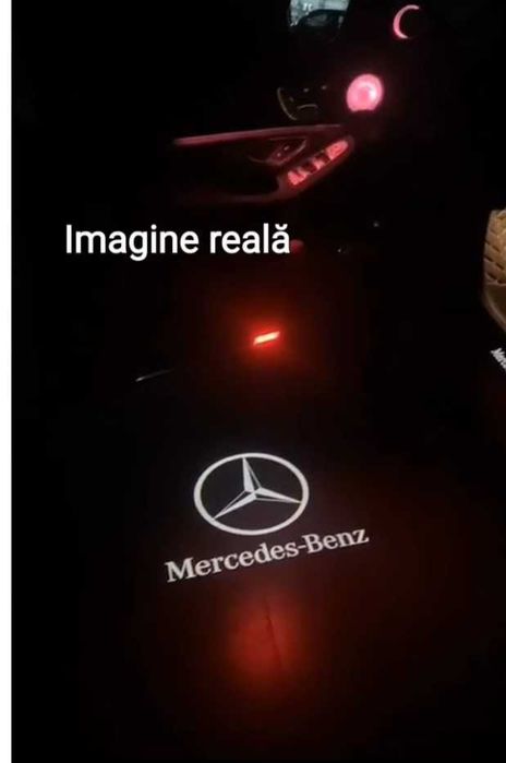 Lampi Portiere Auto Mercedes Benz, Holograma LED cu LOGO