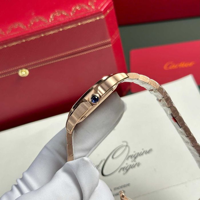 Cartier santos розово злато 4