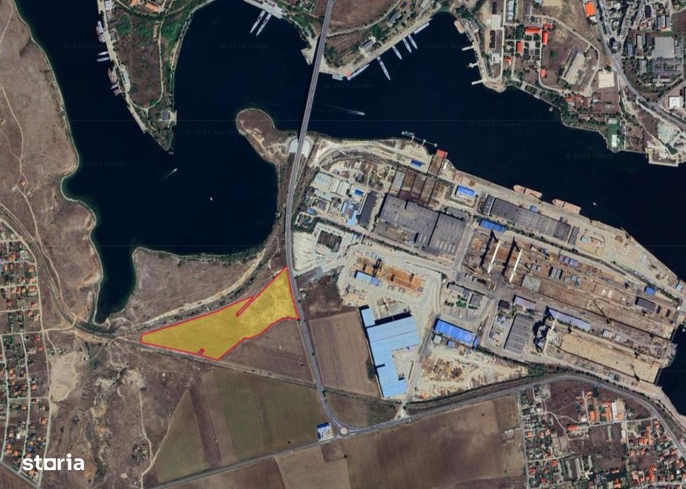 Teren extravilan 65000 mp - Santierul Naval Mangalia - Limanu