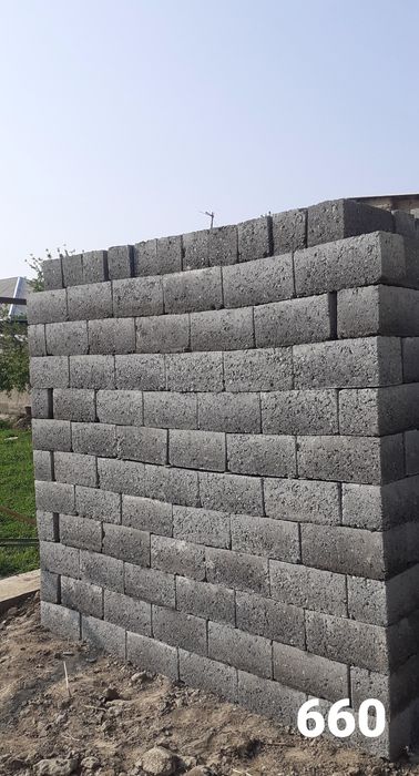 Shlaka blok 16.×36. JIZZAX sementdan shebenli yuvulgan qumdan sifatl
