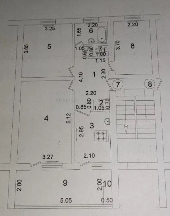 ЧИЛАНЗАР -24. 3 комнат.