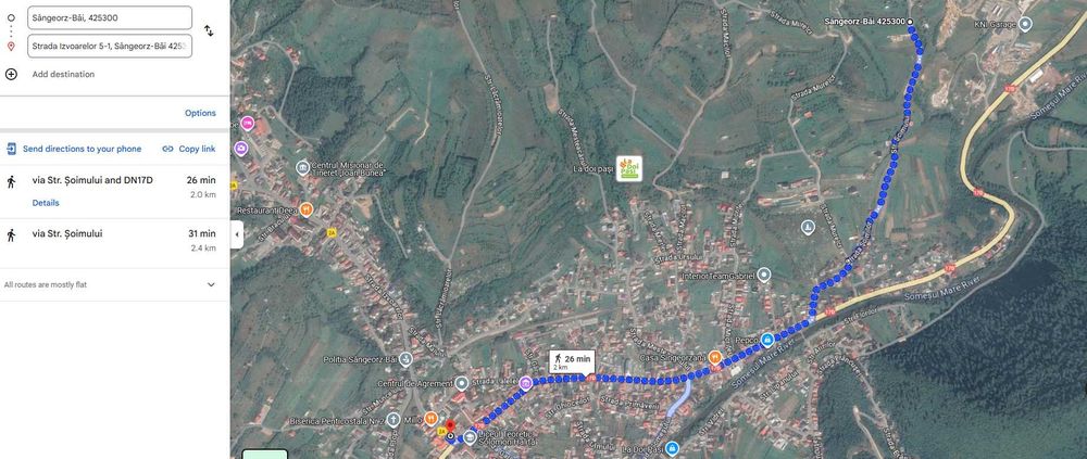 Teren pt casa/cabana, de vanzare, 22.6 arii, Sangeorz-Bai, BN,