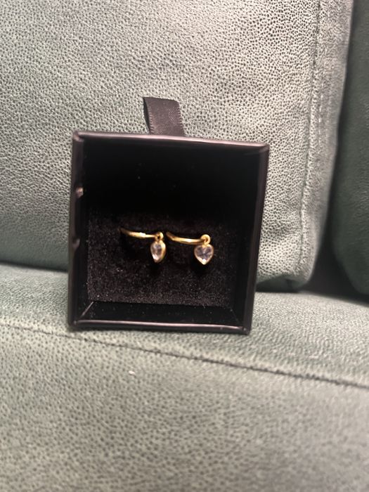 Cercei argint placat cu aur copii