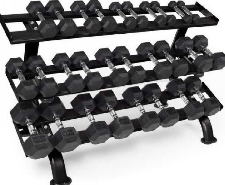 Гантели шестигранные, гексагональные обрезиненные