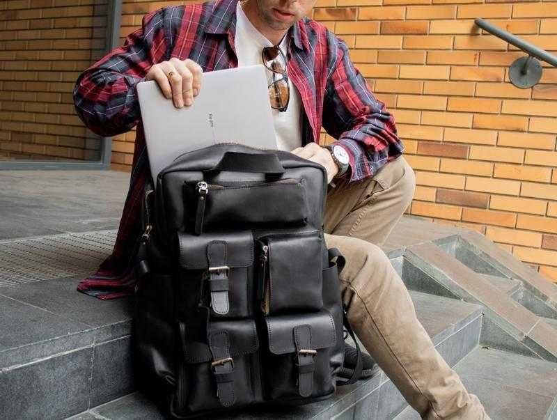 Rucsac din piele. Rucsac pentru laptop. Genuine leather laptop backpack