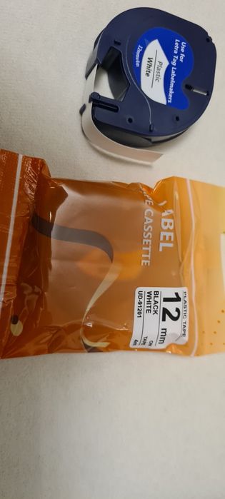 Set de 6  benzi  etichete Dymo  45013, sau 10 buc dymo letra tag 91201