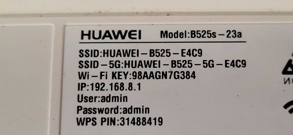 Router GSM Huawei B525s-23a, 2.4GHz5GHz, liber de retea