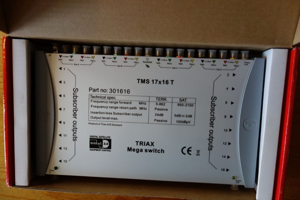 Мултиключ (Multi switch) TRIAX TMS 17 x 16 T
