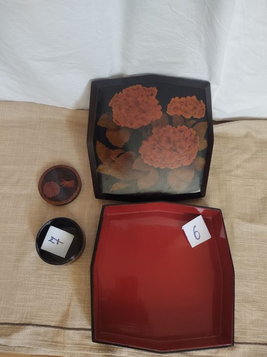 Coletie lemn de piper lacuit vopsit manual vaza si casete VIETNAM