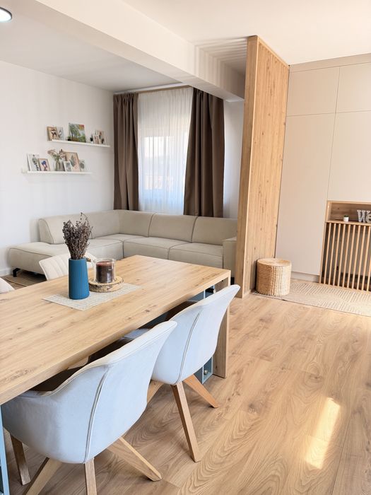 Prima inchiriere, Apartament 2 camere mobilat premium, curte privata 80 mp