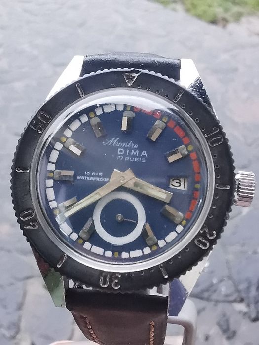 Ceas Montre Dima -Manual -Diver 100 m -37,5 mm
