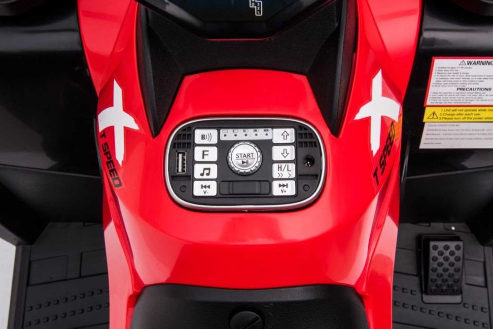 ATV electric 4x4 cu accesorii incluse Kinderauto BJS615 320W 24V RED