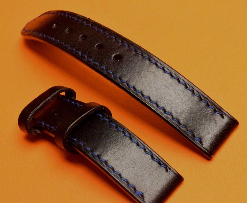 Каишка за часовник естествена кожа ръчна изработка от18мм до 26мм