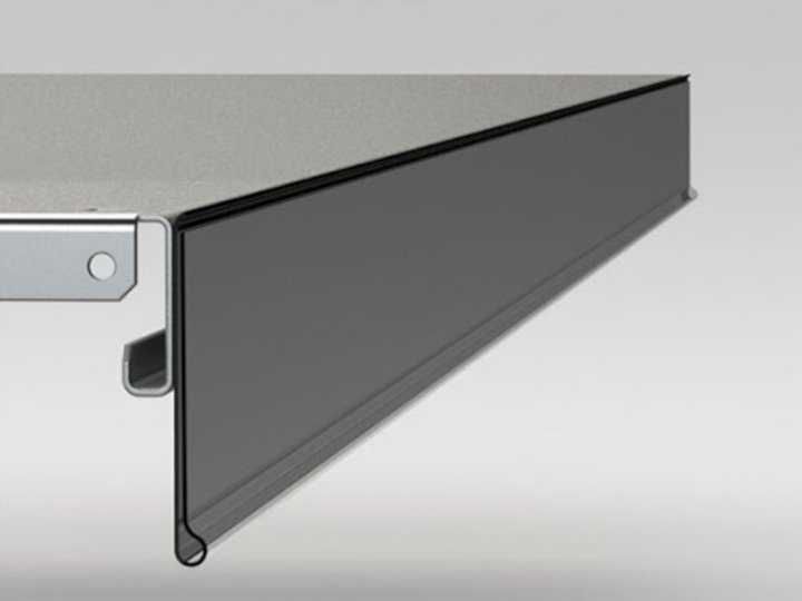 Ценник для стеллажа супермаркета. Ценникодержатель DBR