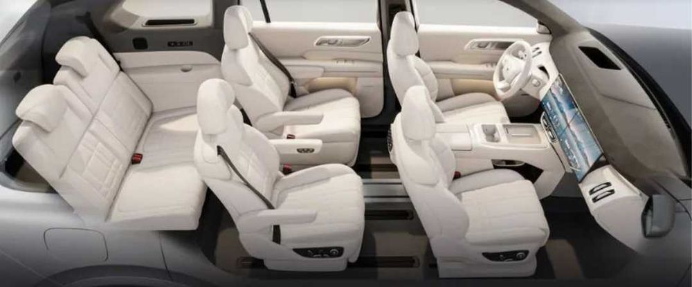 Deepal S09 Ultra +dop opsiya Qoraga oq salon.