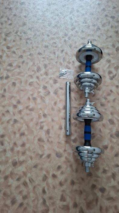 Продам гантели 20 кг хромированые