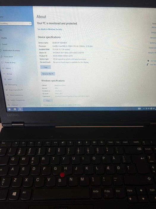 Oferta Imbatabila Lenovo ThinkPad L570 | Intel i5 Gen 7 | 12 GB RAM DDR4 SSD 240GB | Ecran 15.6