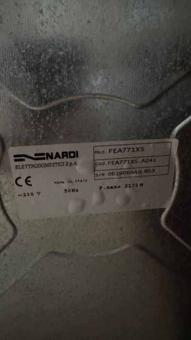 Фурна за вграждане Nardi FEA771XS 60см - Италия, инокс