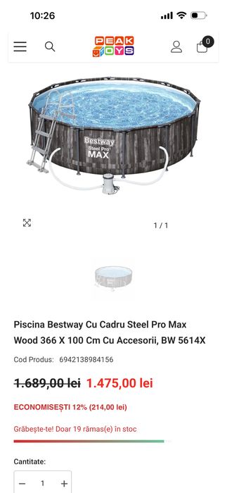 Piscina Bestway pro max stell (sigilata)