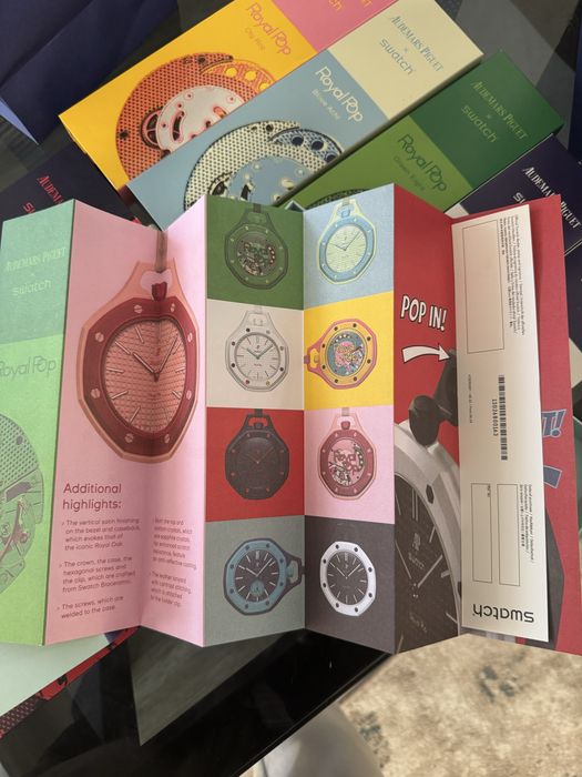 1:1 AP x Swatch Royal Pop— Premium sifat