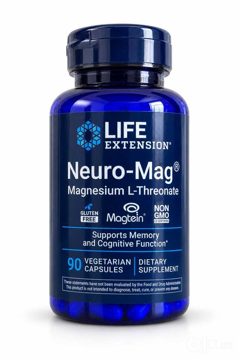 Life Extension Neuro-Mag Magtein — магний L-треонат, 90 капсул