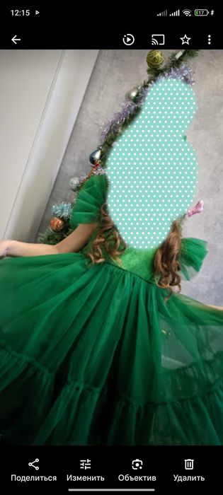 Продам или прокат зелёное платье(ёлочка)