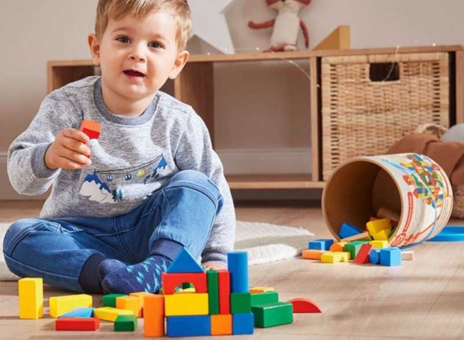 Конструктор дървени блокчета различни модели