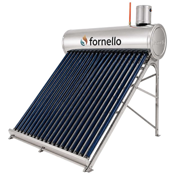 Panou solar nepresurizat Fornello, rezervor inox 165 litri, 20 tuburi