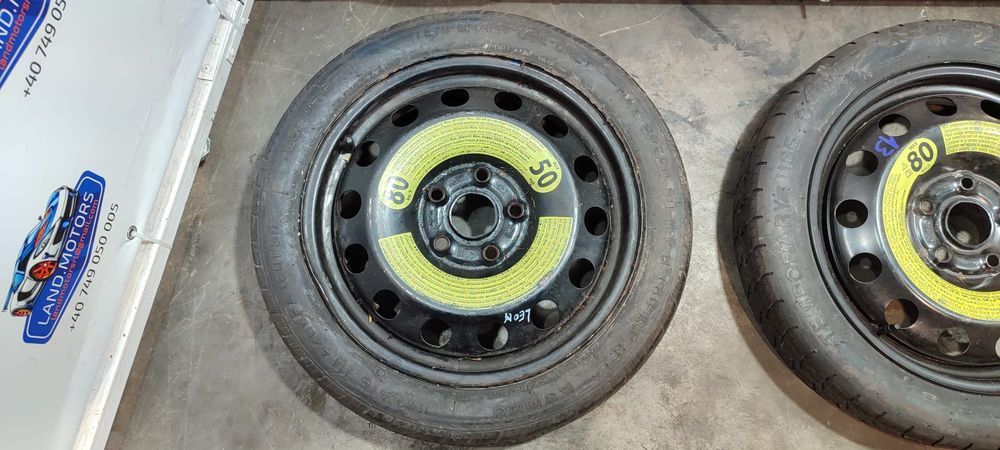 ROATĂ REZERVĂ SEAT LEON R16 5X112 T125/70 R16 / 2012-2020