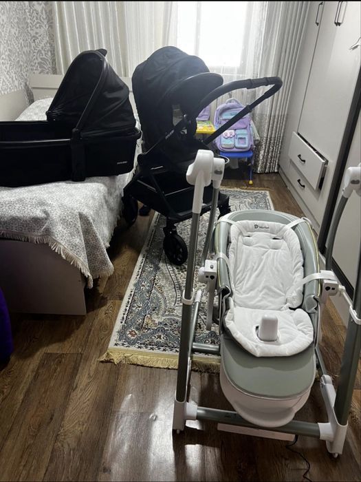Колсяка ining baby стул трансвормер 3в1 с электрокачелей