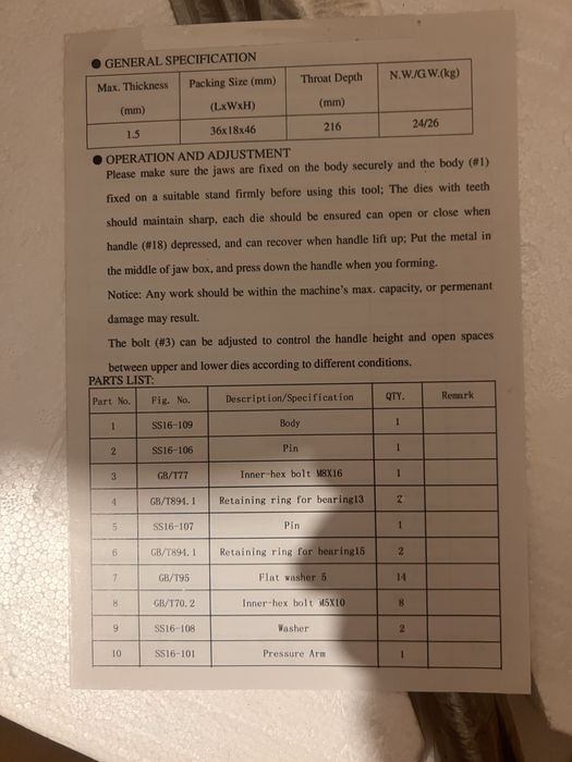 Shrinker metalic manual