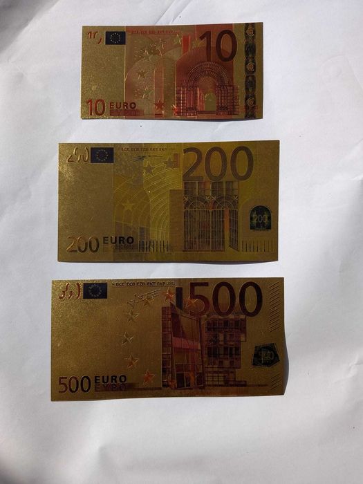 Bancnota, bancnote, dolari, euro, aurii,