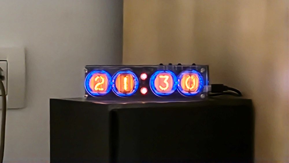 Modul ceas cu tuburi Nixie