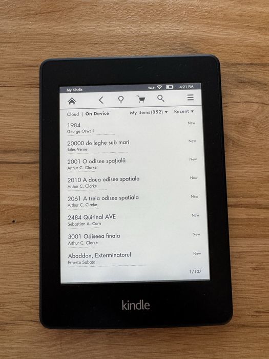 Kindle Paperwhite 6 - 850 carti incluse