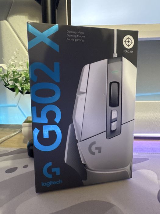 Logitech G502 X White – Gaming мишка (НОВА)