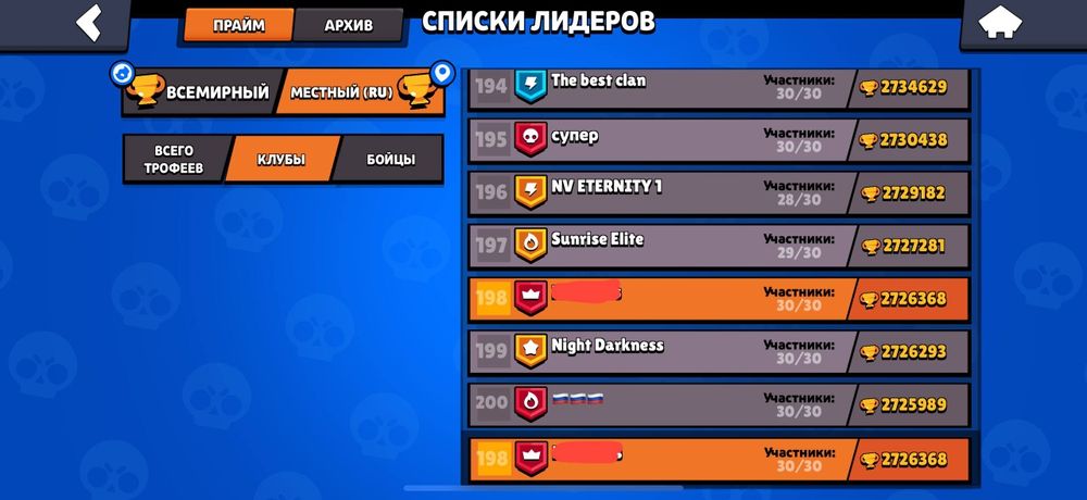 Бравл старс аккаунт