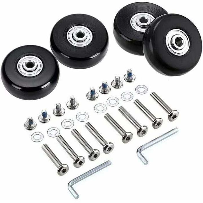 Set 4 roti inlocuire bagaje troler - 42 x 17 mm