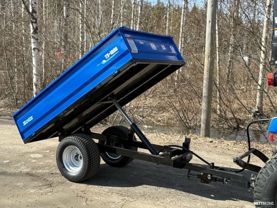 remorca agricola 1 tone cu basculare si carte rar