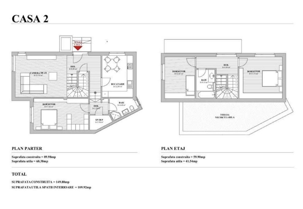 Casa moderna in Floresti,zona Tauti, Front la 2 strazi, Eficienta ener
