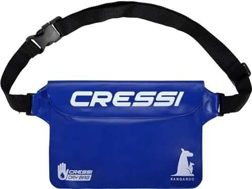 Нови Водонепроницаеми Калъфи Cressi PVC Черен + Син Комплект за плаж