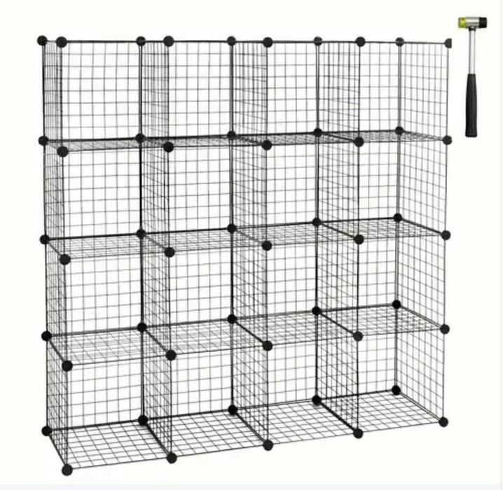 Метален сглобяем щанд от квадрати, щендер, органайзер