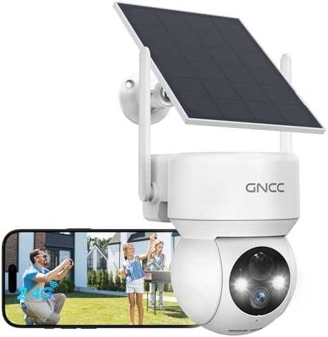 Нова Безжична соларна охранителна камера PIR сирена WiFi 2.4GHz охрана