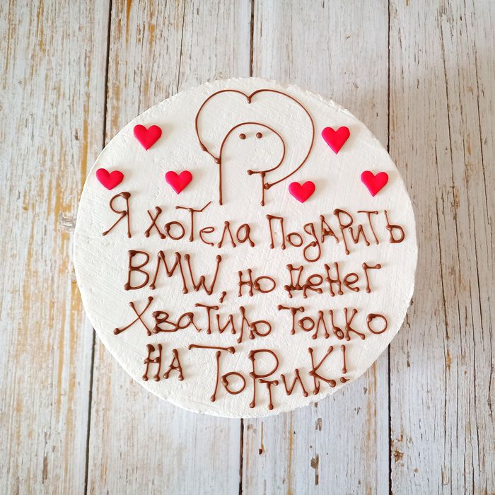 Торты с шоколадными рисунками и печатью.