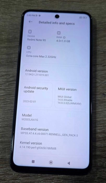 Xiaomi Redmi Note 9S 64GB 4GB RAM