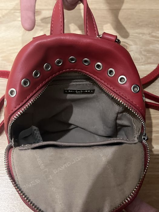 Мини рюкзак красный DavidJones, торг есть