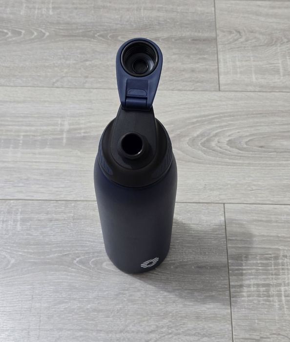 Sticlă sport Fjbottle inox 1L termos, capac magnetic, albastră